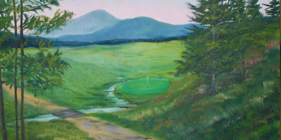Golf Club Painting